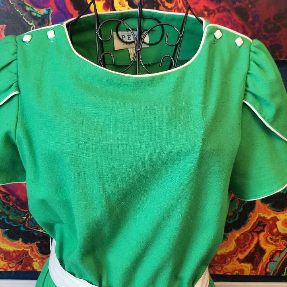Peri Petites ~ Sz 12 ~ Vintage 70’s (or older) Dress ~ VERY GOOD Condition!! - Picture 6 of 12